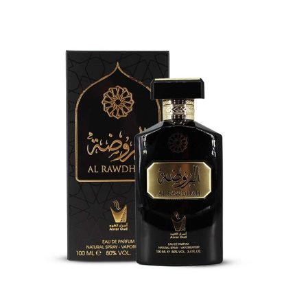 علبة اكتشف عطر الروضة للجنسين من أسرار العود, مزيج شرقي فريد يناسب الجميع. يتميز العطر بثبات وبسعر مميز 170 ريال مع تقسيط مريح. اطلب الآن واستمتع بالشحن المجاني!