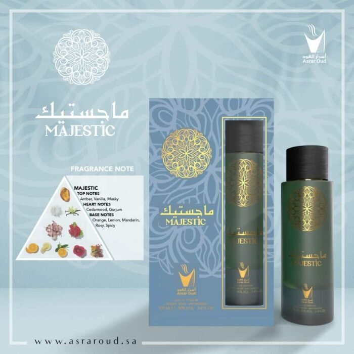 مكونات تركيب عطر ماجستك الخشبي القوي للرجال والنساء 100 مل من أسرار العود